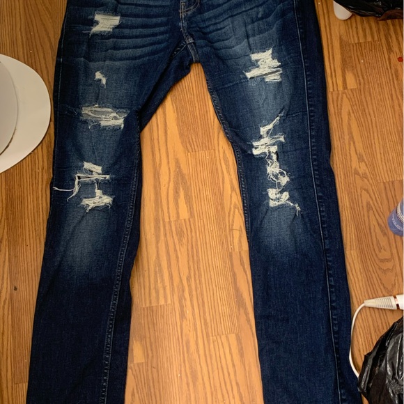 Hollister straight skinny ripped jeans - Picture 1 of 2